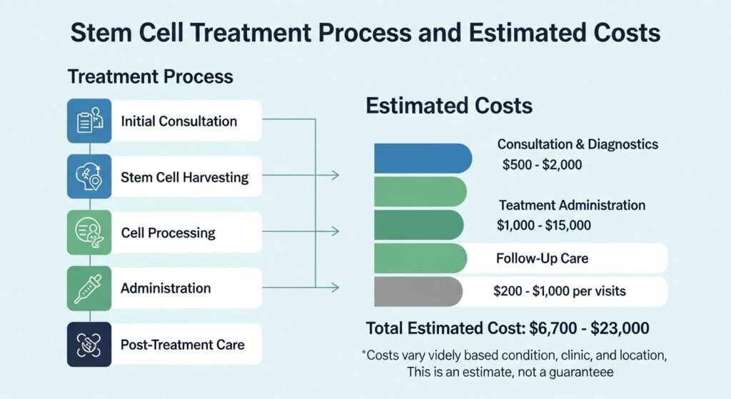 Treatment Process and Estimated Costs" about Stem Cell